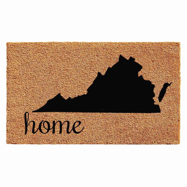 Calloway Mills Entrance Mat, Coir, Natural, Black 102841830 - main